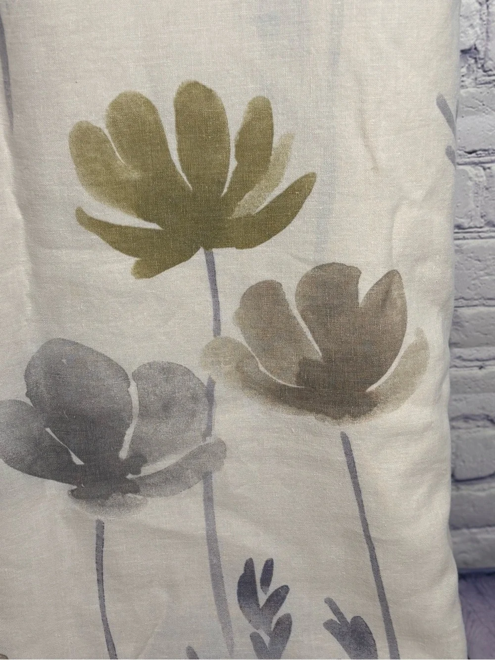 The Company Store Linen Botanical Nature Cottagecore Bed Duvet Cover King